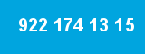 922 174 13 15
